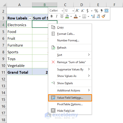 Excel Count Unique Values in Filtered Column Using the Pivot Table