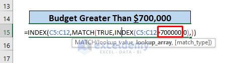 excel find first value greater than