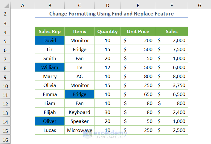 Excel Find and Replace within Selection Changing Formatting