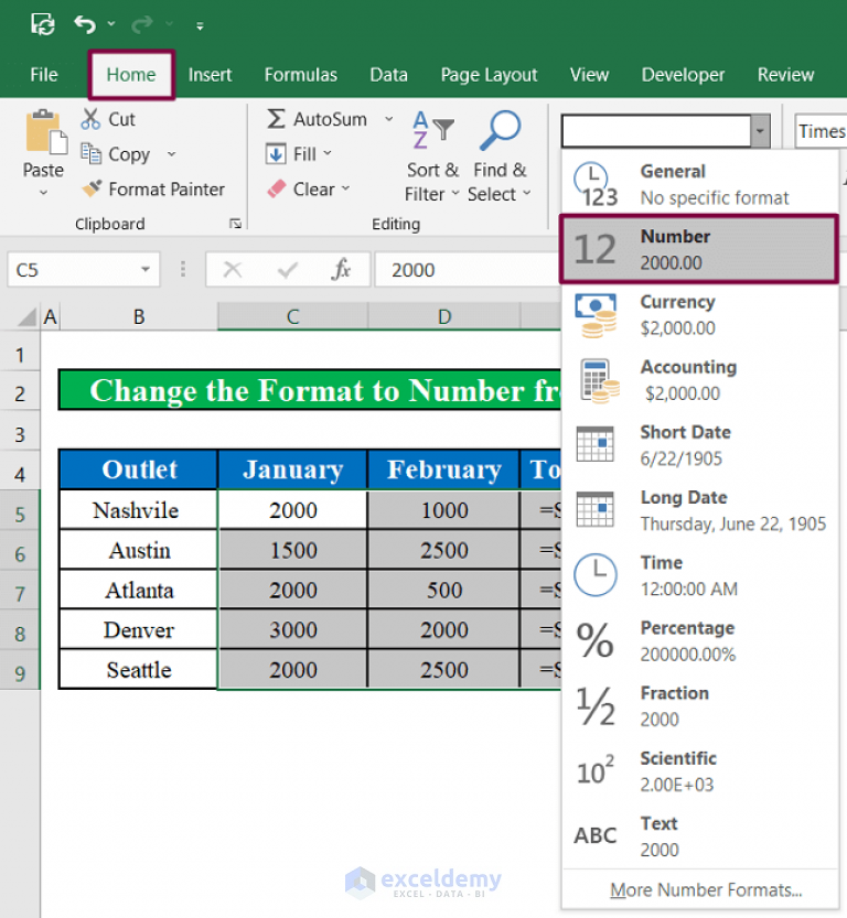  Fixed Excel Formula Not Showing Correct Result 8 Methods 