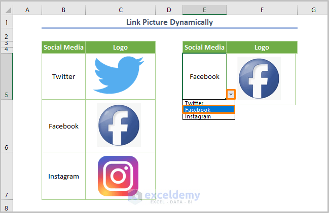 Excel Link Picture to Cell Value Link Picture to Dynamically