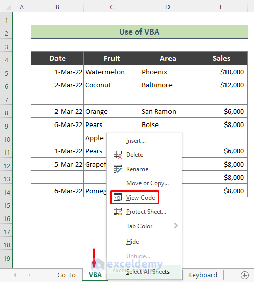 Excel VBA to Select All Cells with Data