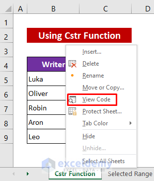 Use VBA Cstr Function to Convert Number to Text in Excel
