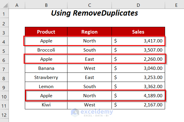 Excel VBA remove duplicate rows based on one column