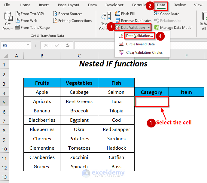 Nested IF functions