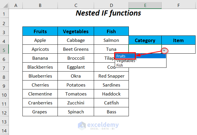 Nested IF functions