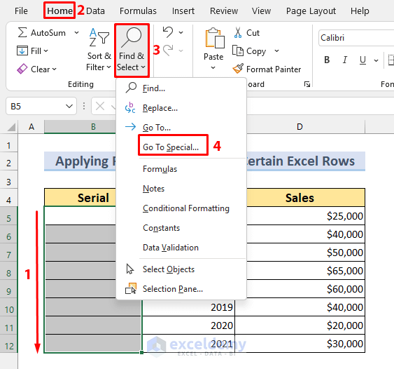 Utilizing Row Function to Fill Exact Number of Rows