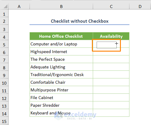 How to Add a Checkbox in Excel