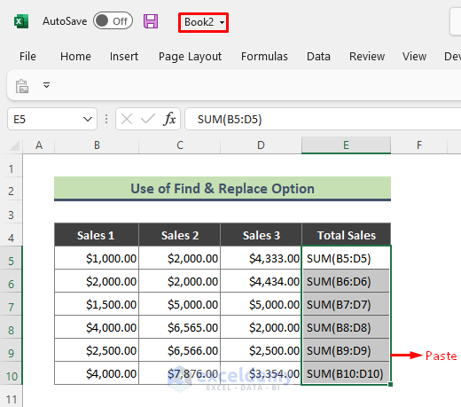 Find and Replace Option to Change Formulas Then Paste to Another Workbook