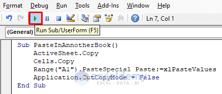 VBA to Copy and Paste in Excel without Formulas