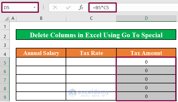  Delete Column Without Losing Formula 