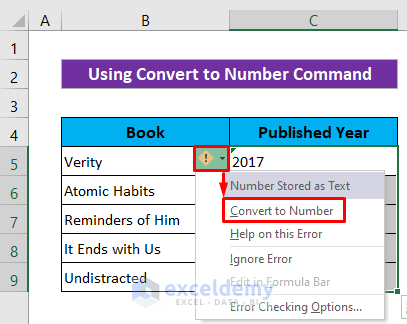 Convert to Number Command