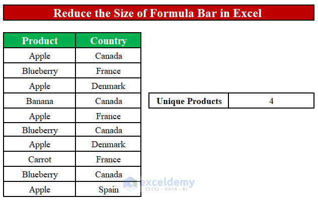 : Increase or Reduce the Font Size of the Formula Bar