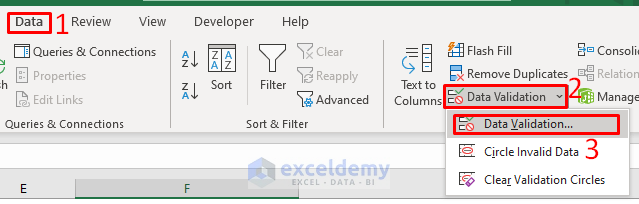 Use the Data Validation Command to Remove Duplicates from Drop Down List in Excel
