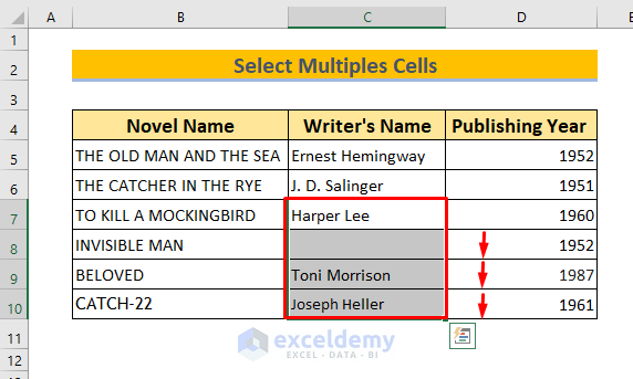 How To Select In Excel How to Select Cells in Excel Using Keyboard (9 Ways) - ExcelDemy
