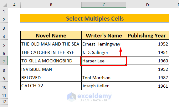 How to Select Cells in Excel Using Keyboard