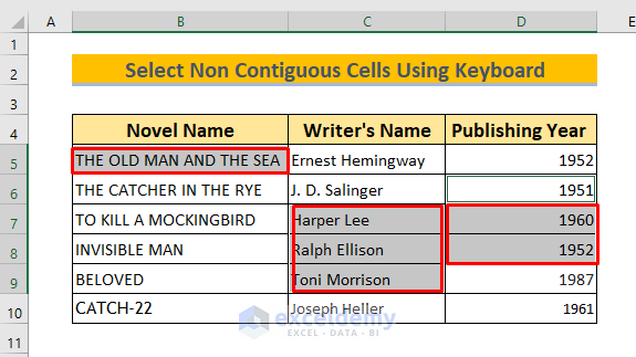 How to Select Cells in Excel Using Keyboard