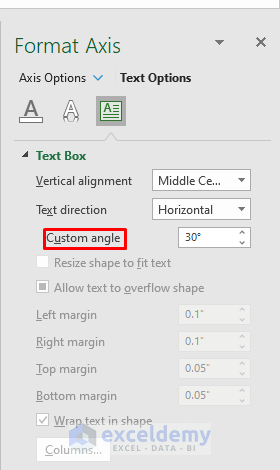 Rotate by selecting Custom Angle