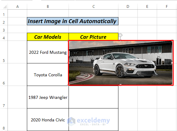 insert picture in excel cell automatically insert ribbon