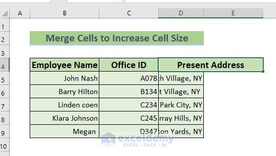 How to Increase Cell Size in Excel