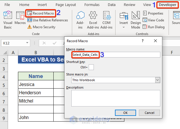 Excel VBA to Select All Cells with Data in a Column