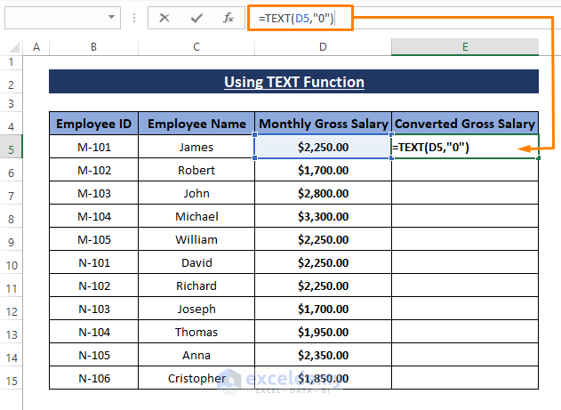 Text function-Convert Number to Text Green Triangle in Excel