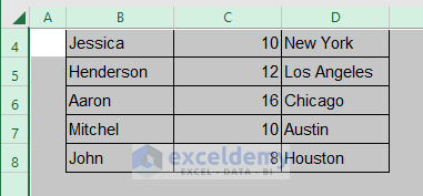 Change Excel Row Height to Uncover Top Rows