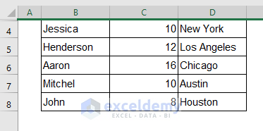 Hide Top Rows in Excel