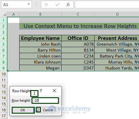 How to Increase Cell Size in Excel