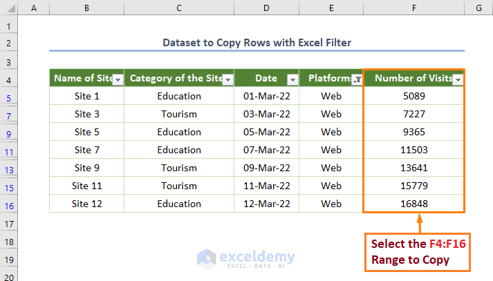 Using VBA Code to copy rows with Excel filter