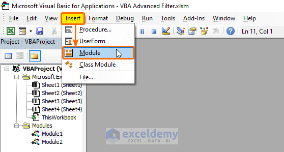 Methods for VBA Advanced Filter with Multiple Criteria in a Range in Excel