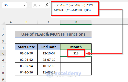 Calculate the Duration between Two Dates Without Zero Value