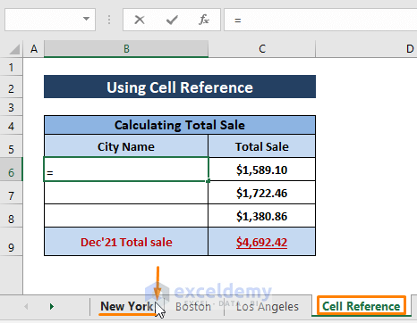 cell reference-Excel Formula to Copy Text From One Cell to Another Sheet