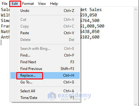Convert Number Format from Comma to Dot in Excel Through Notepad