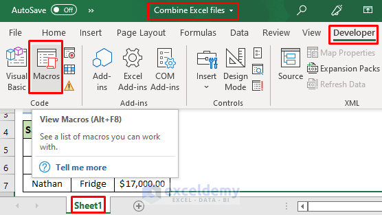 Excel VBA to Combine Multiple Files into One Workbook with Separate Sheets