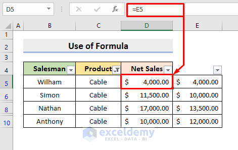 Apply Formula to Paste a Set of Values to the Visible Cells