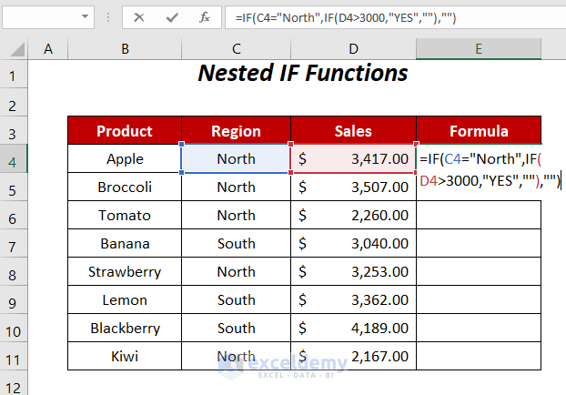 Nested IF Functions