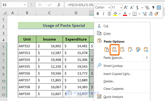 Use Paste Special to Delete the Blank Cells That Are Not Really Blank in Excel