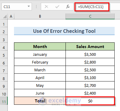 Fix Circular References That Cannot be Listed with Error Checking Tool in Excel Ribbon