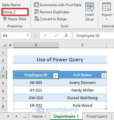 Excel ‘Power Query’ to Combine Rows from Multiple Sheets