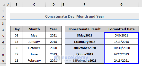 Concatenate Day, month, year doesn't becomes number in Excel