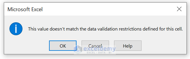 Error Handling in Data Validation