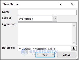 Use Formula with COUNTIF & GET.CELL Functions to Count Colored Cells in a Row in Excel