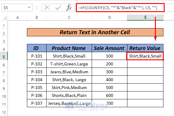 excel if cell contains text then add text in another cell countif function