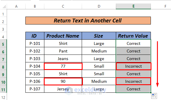 excel if cell contains text then add text in another cell by ISTEXT Function