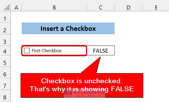 Link the Checkbox with a Cell