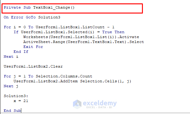 TextBox1 Code to Copy Only Values to Destination with Excel VBA
