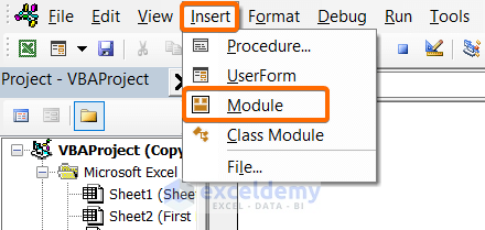 Create a new module to Copy a Range of Cells and Paste Values from the Next Empty Row in Excel Using VBA Code