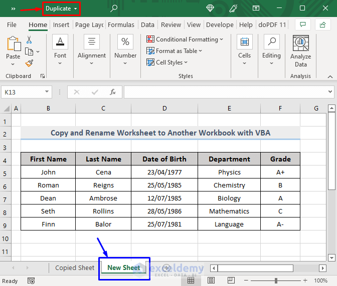 Result of VBA to Copy One Worksheet to Another Excel Workbook and Rename It from User in Excel
