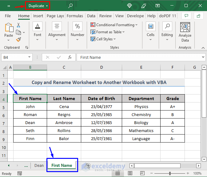 Result of VBA to Copy One Worksheet to Another Excel Workbook and Rename It Based on Cell Reference in Excel